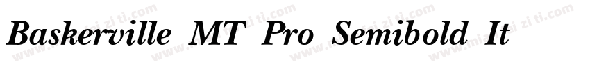 Baskerville MT Pro Semibold Italic字体转换